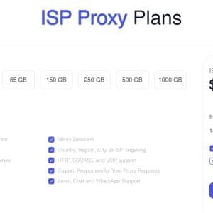 Soax ISP Proxy Plans