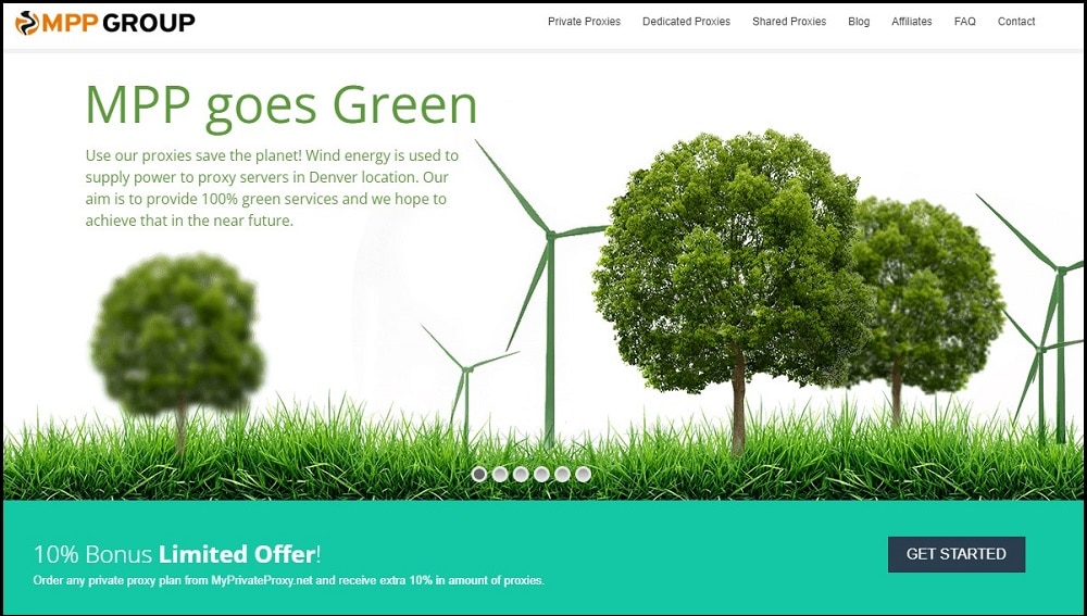 MyPrivateProxy Homepage