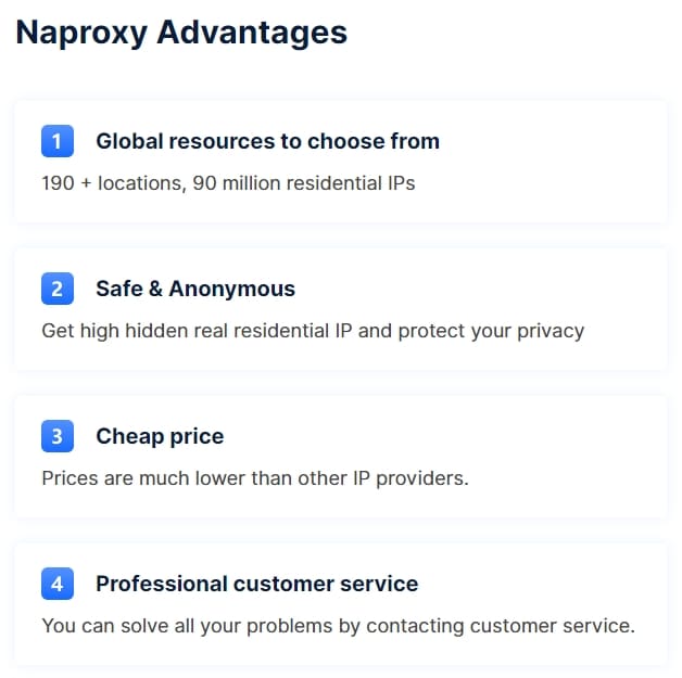 Naproxy Features