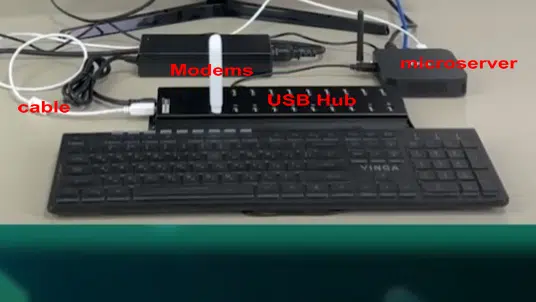 Connect USB Hub and Modems